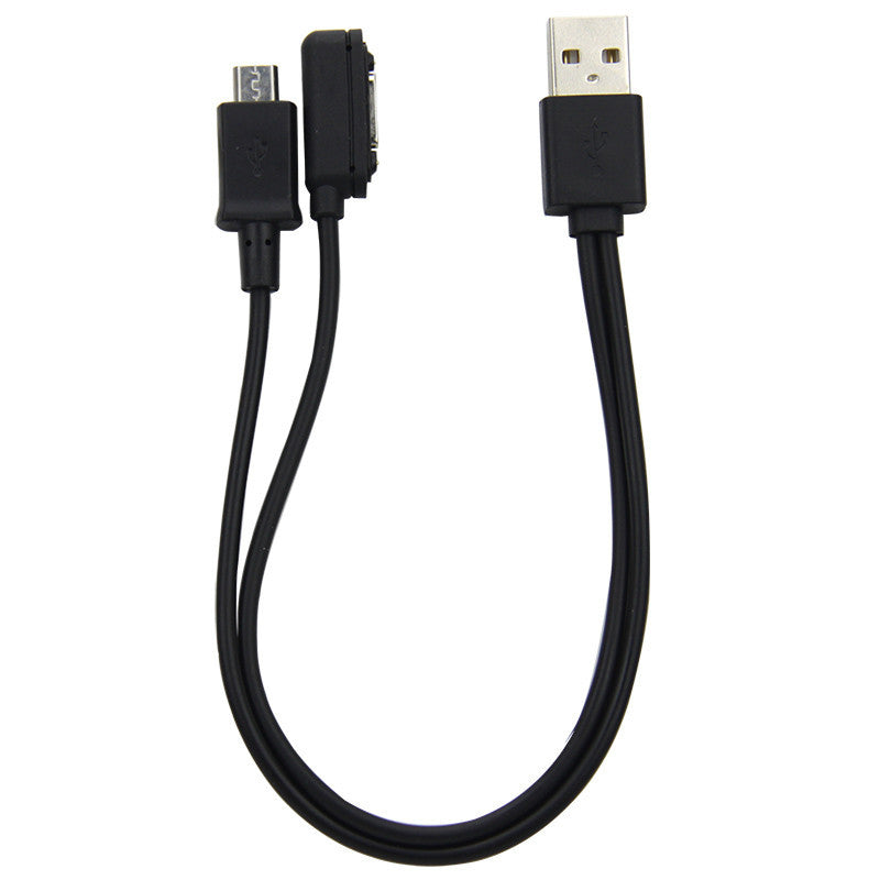 2 in 1 Magnetic Charger Cable with Mirco USB Adapter For Sony Xperia Z3 Z2 Z1 Compact Mini Z3 Z2 Tablet Magnet Quick Charging