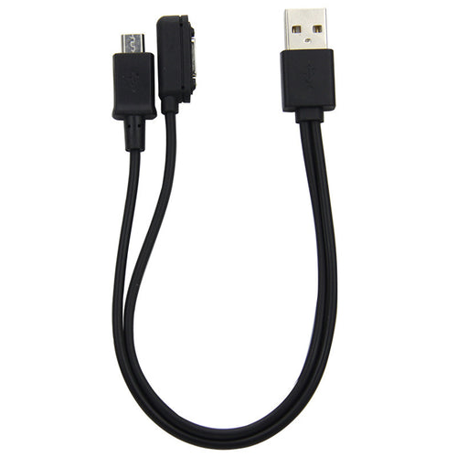2 in 1 Magnetic Charger Cable with Mirco USB  Adapter For Sony Xperia Z3 Z2 Z1 Compact Mini Z3 Z2 Tablet Magnet Quick Charging
